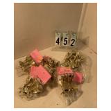 6 pkgs of gold wine glass cupcake picks