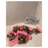 8 pkgs of 6 Christmas ornament cupcake picks