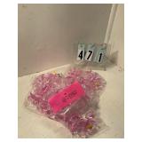 5 pkgs of pink pacifier rings