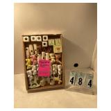 Box of macrame bobbles