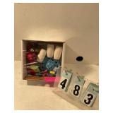 Box of macrame bobbles