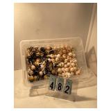 Huge bin of pilgrim cupcake picks