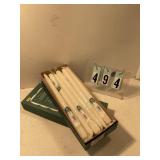 2 pkgs of 15 white tapers