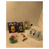 5 vintage candle and cake decorations