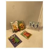 Vintage Sesame Street candle and cake decorations