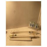 12 15" and 2 12" white tapers