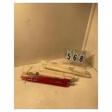 12 12" white tapers and extra candles