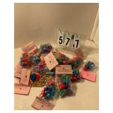 Assorted birthday cupcake toppers