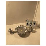 Silver unity candle set