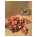 Assorted Easter items for cupcake decorating