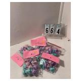 6 pkgs of 12 assorted bunny rings for cupcakes