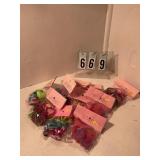 10 pkgs assorted eart rings for cupcakes