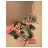 Assorted candles and cupcake decor