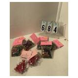 9 pkgs of assorted beads