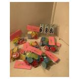 9 pkgs of 12 Easter egg rings for cupcakes