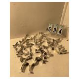 13 assorted animal cookie cutters