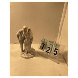 Loving wedding couple