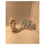 Ivory bride and groom