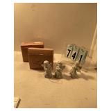 2 sets of 3 angel ornaments