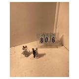 1 brown hair bride and 1 blond hair bride