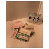 10 pkgs of green and silver leaves