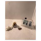 3 assorted figurines