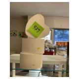 3 heart 6 x 4 cake dummies