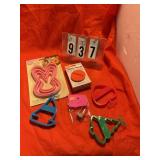 Assorted cookie cutters