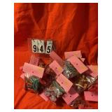 18 pkgs assorted Pixar rings and figurines