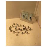 Assorted cake decorating tips