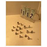 Assorted cake decorating tips