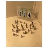 Assorted cake decorating tips