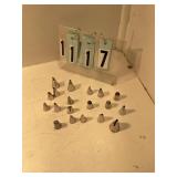 Assorted cake decorating tips