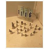 Assorted cake decorating tips