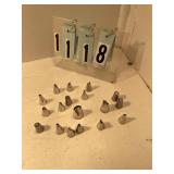 Assorted cake decorating tips