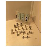 Assorted cake decorating tips