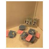 5 pkgs blue grad caps