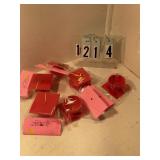 6 pkgs red grad hats