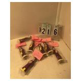 7 assorted purple graduates