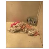 10 pkgs of white leaves