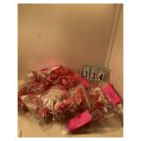 Red and white floral picks