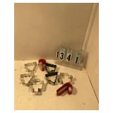 8 assorted Christmas cookie cutters