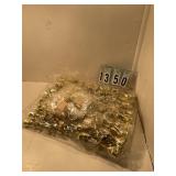 Lots of gold cross and goblet cupcake picks