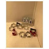 11 assorted Christmas  cookie cutters