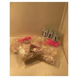 Pink and white floral picks