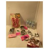 Assorted cookie cutters