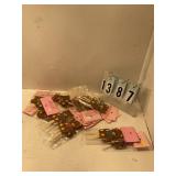 Assorted teddy bear cupcake picks