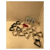 15 assorted Christmas cookie cutters