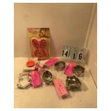 Assorted cookie cutters