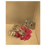 Silver floral leaves